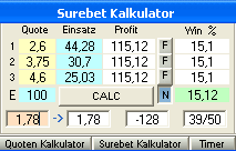 Surebet Kalkulator